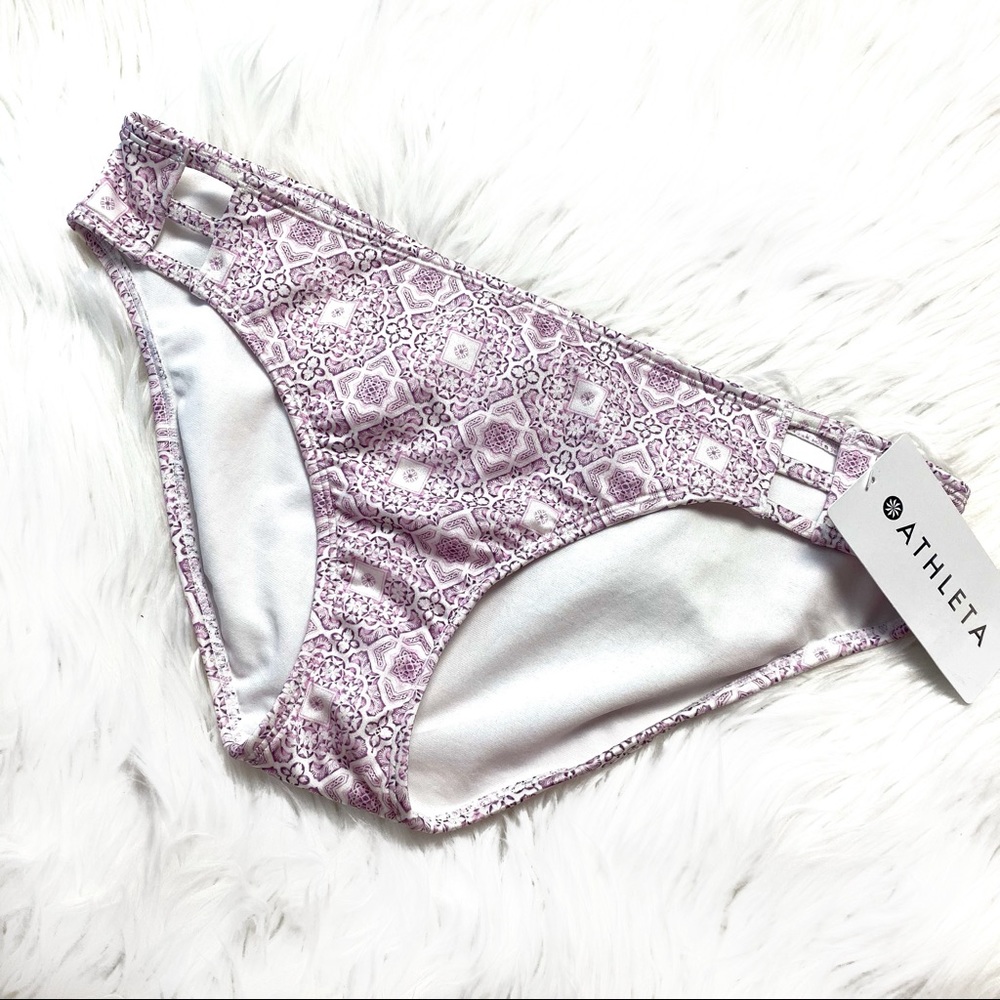 Athleta Aqualuxe Print Ladder Front Bottom